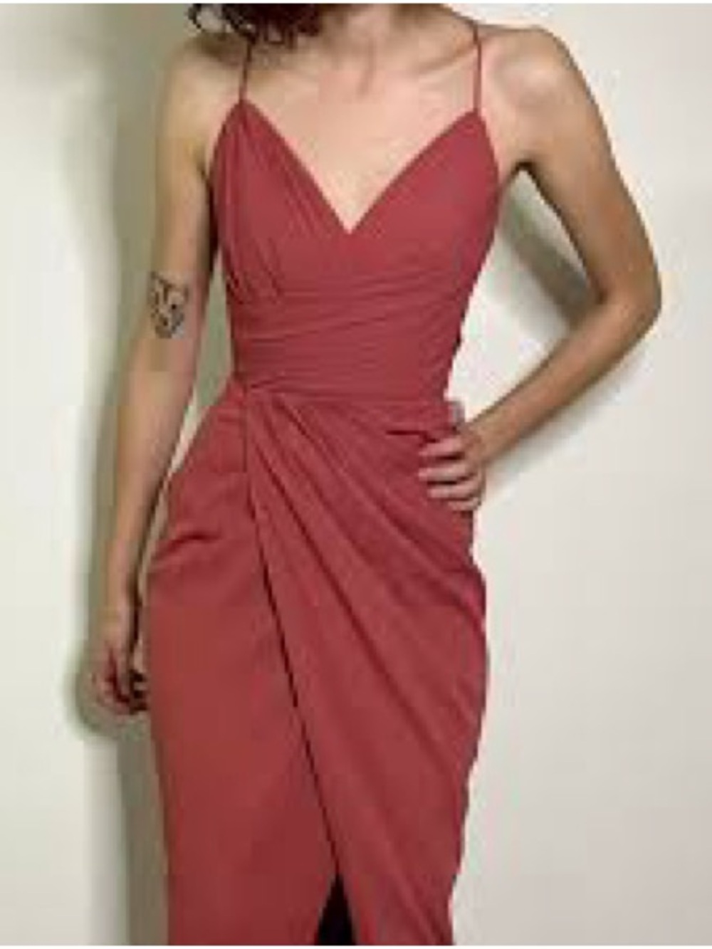 Ever New Spaghetti-Strap Midi Dress in Dusty Rose